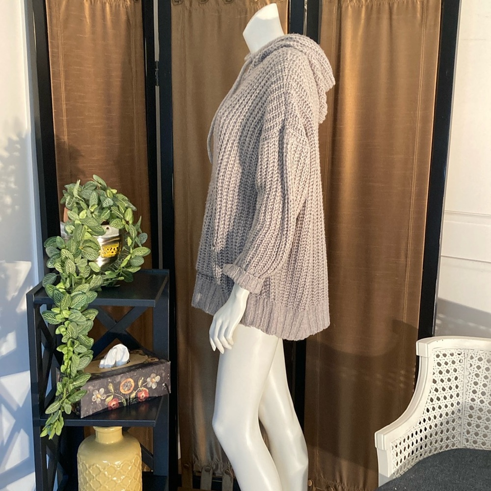 Cozy Knit Hooded Kangaroo Sweater